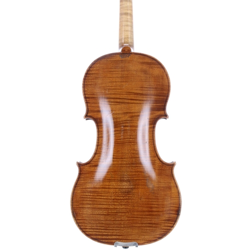 2439 - English violin circa 1780 by and labelled Made and Sold by Chas & Saml Thompson, in St Paul's Ch... 