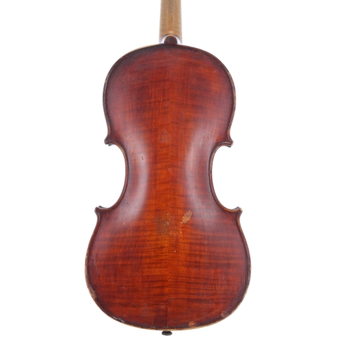 2441 - English violin by and labelled A.L. Scholes, Violin Maker, 6, Windsor Place, Bedford, no. 24, 1930, ... 