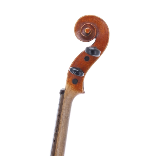 2442 - German three-quarter size violin of the Neuner & Hornsteiner School, 13 5/16