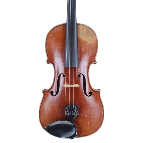 2448 - Good German violin labelled Wilhelm Nurnberger, Geigenmacher in Mittenwald An der Isan, no. 121, the... 