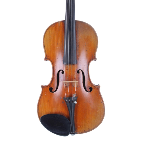 2449 - Late 19th century French Stradivari copy violin, 14 1/16