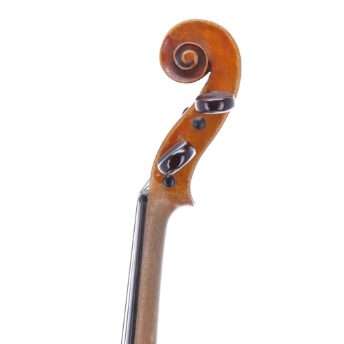 2449 - Late 19th century French Stradivari copy violin, 14 1/16