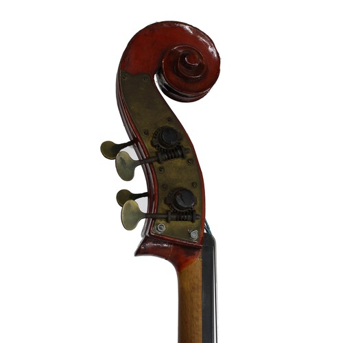 2508 - Old double bass, repaired and in need of further repairs