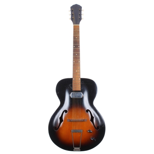 480L - Kay K6533 hollow body electric guitar, made in USA; Finish: sunburst, scuffs and marks but generally... 