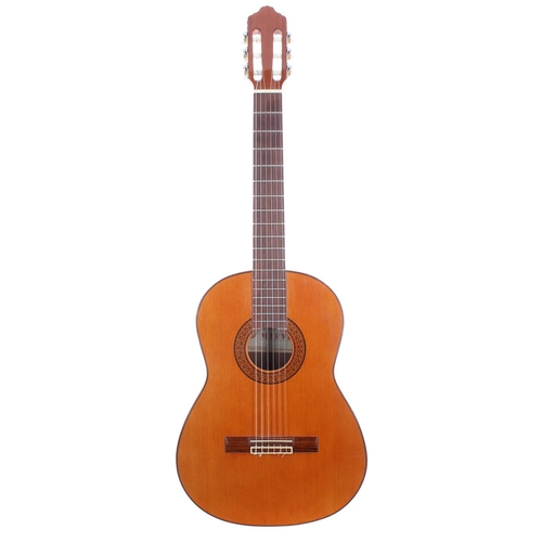 499M - Late 1970s Mervi Rafael Molina classical guitar, made in Spain; Back and sides: rosewood, minor ding... 