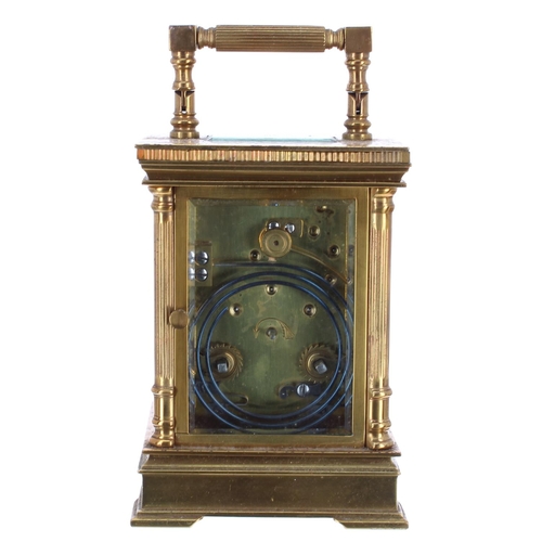 1132 - French carriage clock striking on a gong, the 2