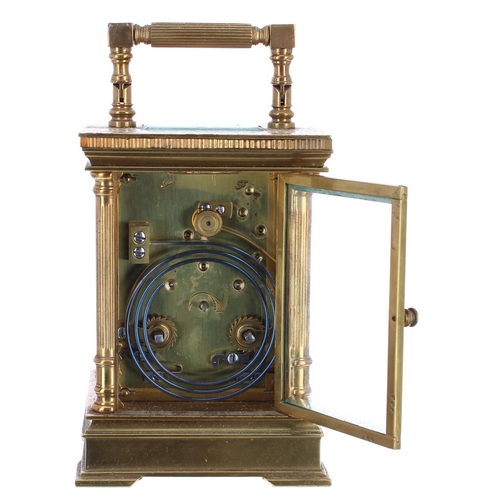 1132 - French carriage clock striking on a gong, the 2