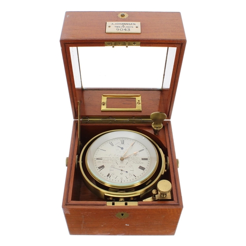 1159 - Good two day marine chronometer, the 3.75