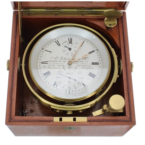 1159 - Good two day marine chronometer, the 3.75