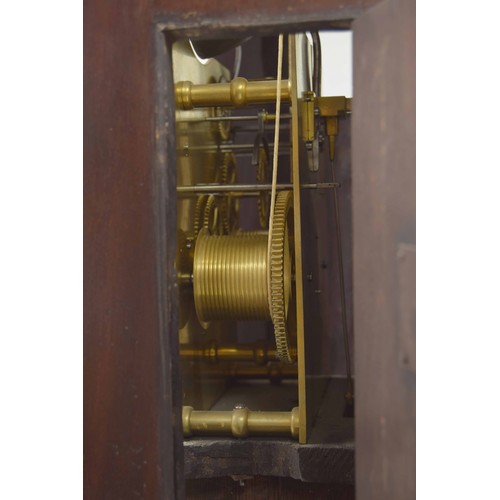 1303 - Fine and rare mahogany striking tavern clock, the large five pillar two-train bell striking movement... 