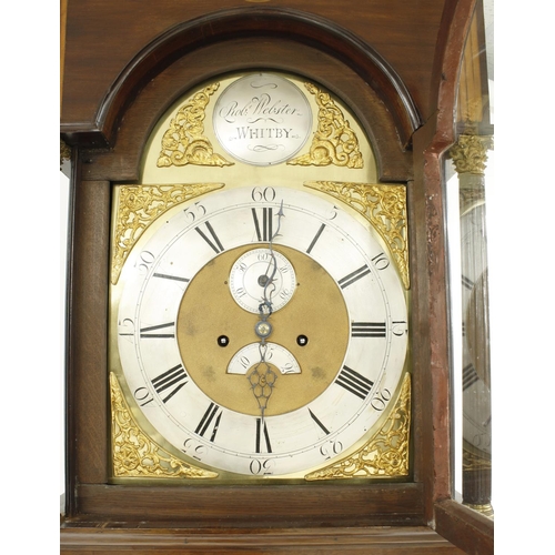 1320 - Good mahogany eight day longcase clock, the 13