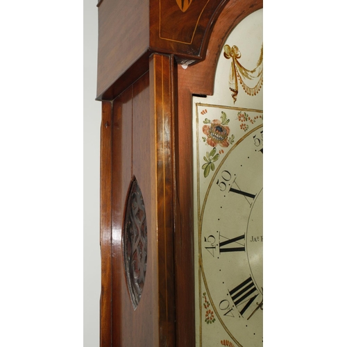 1334 - Mahogany eight day longcase clock, the 14