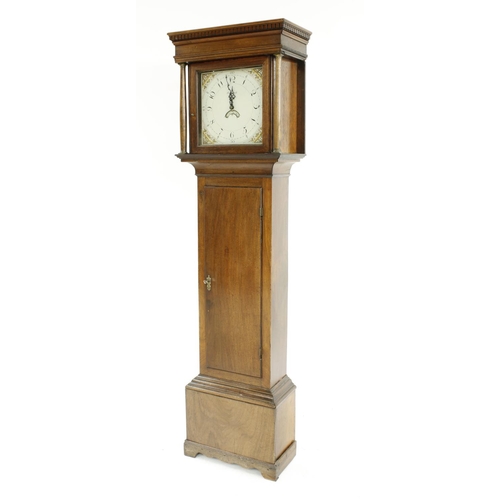 1337 - Mahogany thirty hour longcase clock, the 12