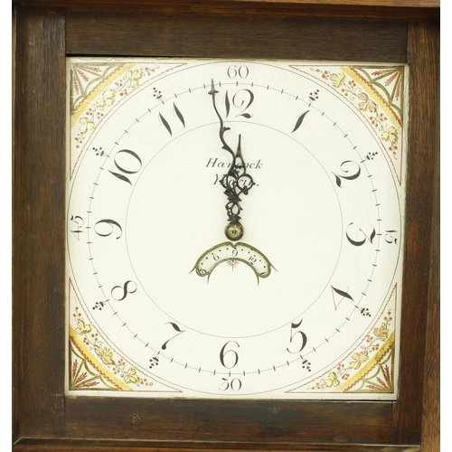 1337 - Mahogany thirty hour longcase clock, the 12