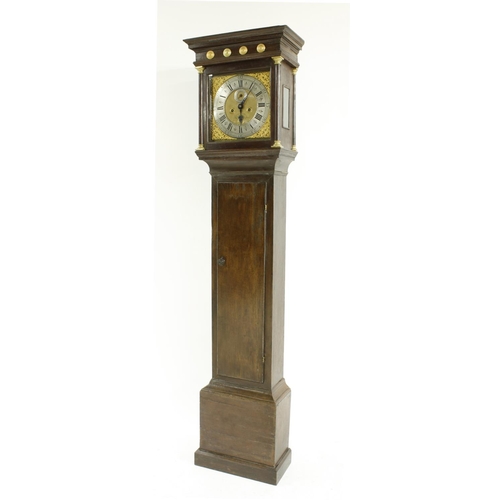 1340 - Oak eight day longcase clock, the 12