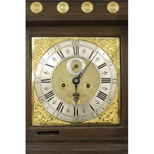 1340 - Oak eight day longcase clock, the 12