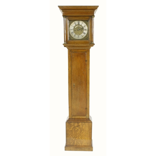 1315 - Oak eight day longcase clock, the 10