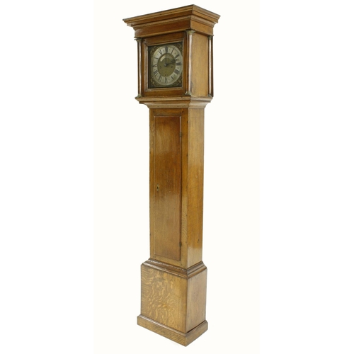 1315 - Oak eight day longcase clock, the 10