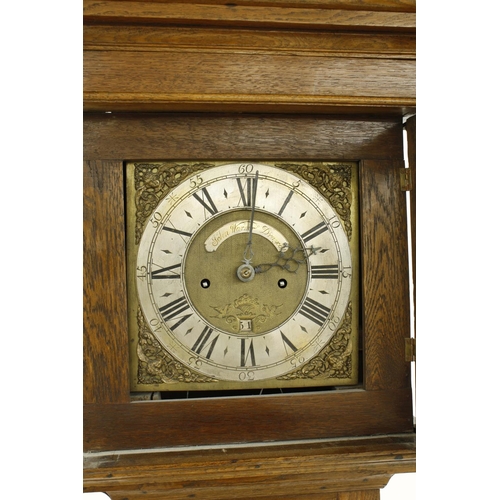 1315 - Oak eight day longcase clock, the 10