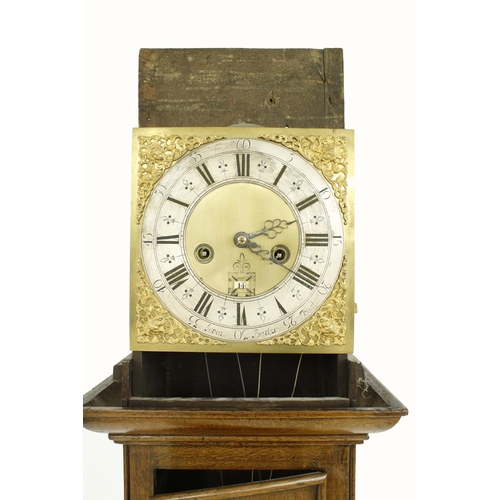 1316 - Oak eight day longcase clock, the 11