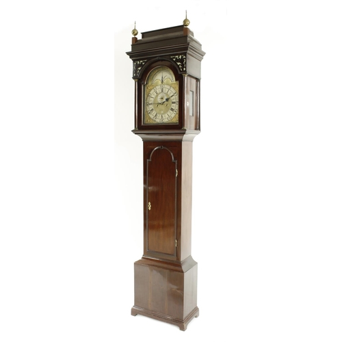 1321 - Mahogany eight day longcase clock, the 12