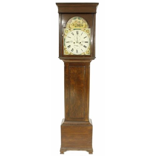 1323 - Oak eight day longcase clock, the 14