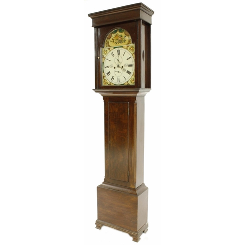 1323 - Oak eight day longcase clock, the 14