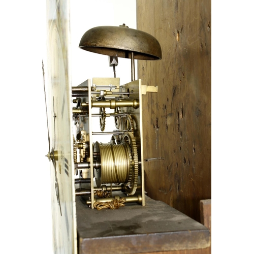 1323 - Oak eight day longcase clock, the 14