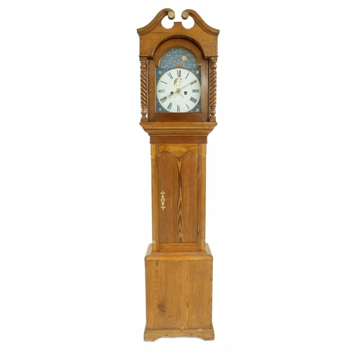 1325 - Interesting contemporary eight day longcase night clock made after Edward East, the 11.25