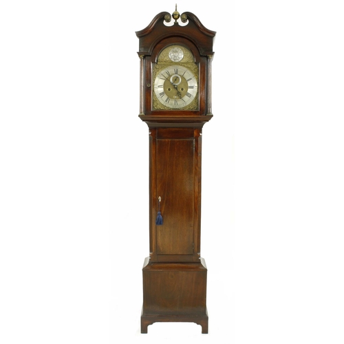 1330 - Mahogany eight day longcase clock, the 12