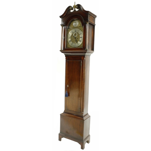 1330 - Mahogany eight day longcase clock, the 12