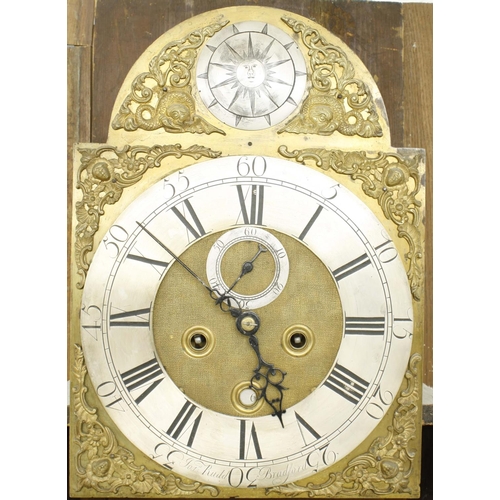 1330 - Mahogany eight day longcase clock, the 12