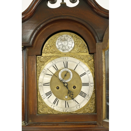 1330 - Mahogany eight day longcase clock, the 12