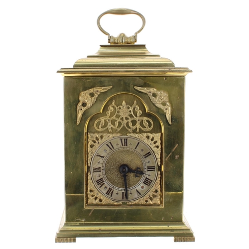 1247 - English ormolu mantel clock timepiece, the movement with platform escapement stamped Rotherham, Made... 