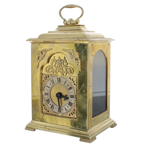 1247 - English ormolu mantel clock timepiece, the movement with platform escapement stamped Rotherham, Made... 