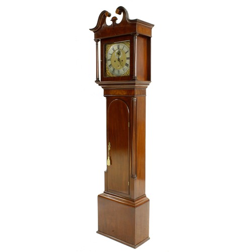 1313 - Good mahogany eight day longcase clock, the 11.75