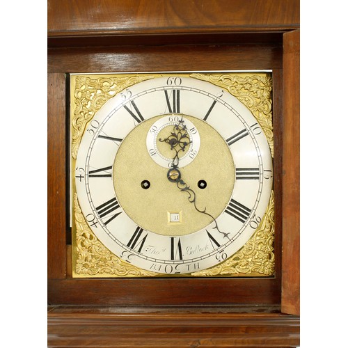 1313 - Good mahogany eight day longcase clock, the 11.75