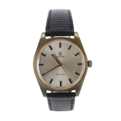 34 - Omega Genève gold plated and stainless steel gentleman's wristwatch, ref. 135.041, serial no. 30831x... 