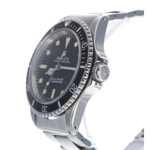 62 - Rolex Oyster Perpetual Submariner (metres first) stainless steel gentleman's wristwatch, ref. 5513, ... 