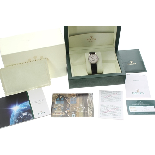 65 - Rolex Cellini 18ct white gold gentleman's wristwatch, ref. 5155/9, serial no. D753xxx, circa 2005, R... 