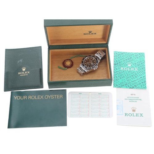 67 - Rolex Oyster Perpetual Date GMT-Master II stainless steel gentleman's wristwatch, ref. 16710, serial... 