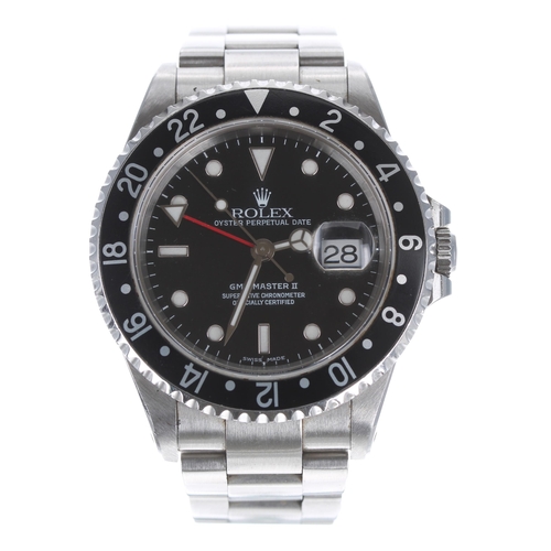 67 - Rolex Oyster Perpetual Date GMT-Master II stainless steel gentleman's wristwatch, ref. 16710, serial... 