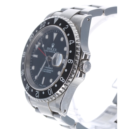 67 - Rolex Oyster Perpetual Date GMT-Master II stainless steel gentleman's wristwatch, ref. 16710, serial... 