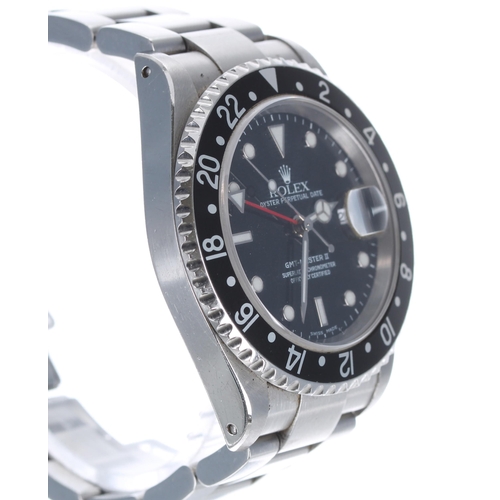 67 - Rolex Oyster Perpetual Date GMT-Master II stainless steel gentleman's wristwatch, ref. 16710, serial... 