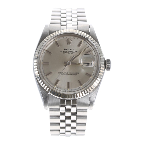 68 - Rolex Oyster Perpetual Datejust stainless steel gentleman's wristwatch, ref. 1601, serial no. 259xxx... 