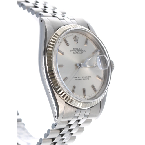 68 - Rolex Oyster Perpetual Datejust stainless steel gentleman's wristwatch, ref. 1601, serial no. 259xxx... 