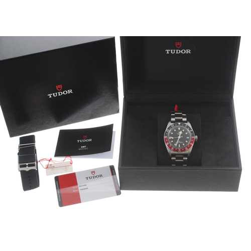 81 - Tudor Black Bay GMT automatic stainless steel gentleman's wristwatch, ref. 79830RB, serial no. I942x... 