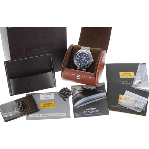 86 - Breitling SuperOcean Heritage 46 automatic stainless steel gentleman's wristwatch, ref. A17320, seri... 