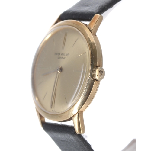 96 - Patek Philippe Calatrava 18ct gentleman's wristwatch, ref. 2593, movement no. 783xxx, circa 1963, ch... 