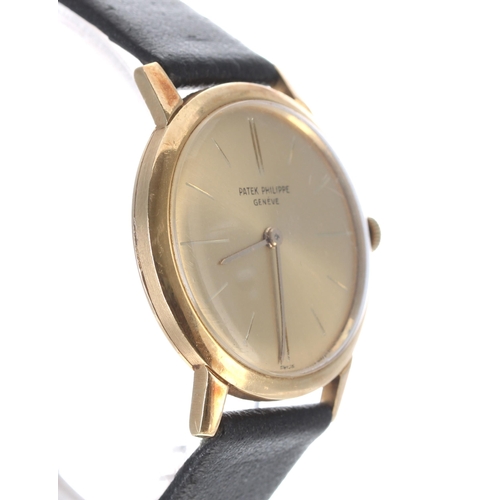 96 - Patek Philippe Calatrava 18ct gentleman's wristwatch, ref. 2593, movement no. 783xxx, circa 1963, ch... 